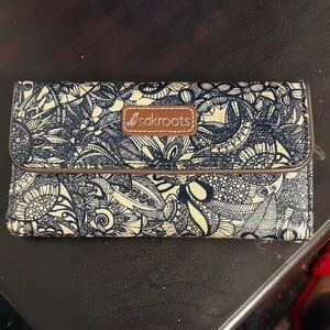 Sakroots Blue and Cream Women's Wallet